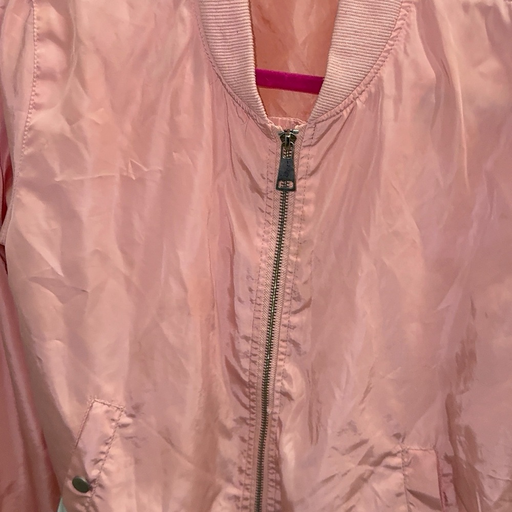 Chic Pink Bomber Jacket for Women
